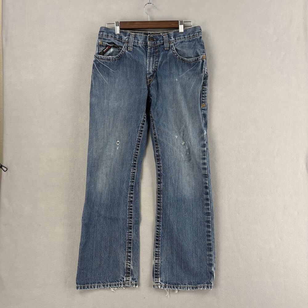 Ariat FR M4 Boot Jeans Mens 31x28 Blue Relaxed Bootcut Flame Resistant Work